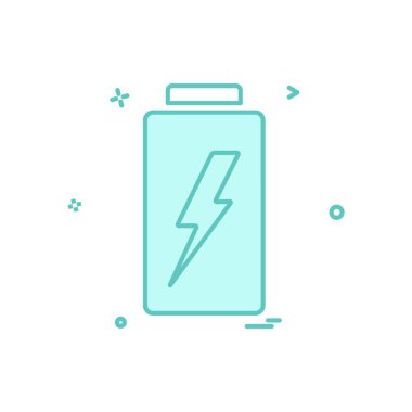 Batarya simgesi tasarım vektörü