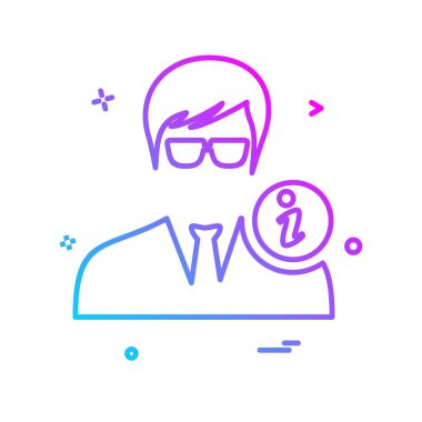 Avatar erkek simge tasarım vektörü