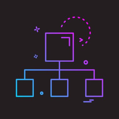 Ağ simgesi tasarım vektörü