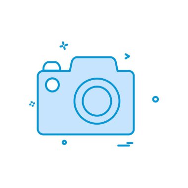 Kamera simgesi tasarım vektörü