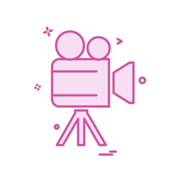 Kamera simgesi tasarım vektörü