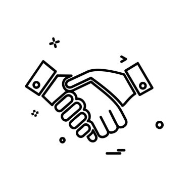 Simge tasarlamak vektör el sallamak