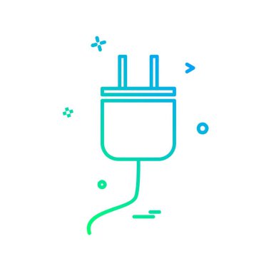 power Plug simge tasarım vektörü