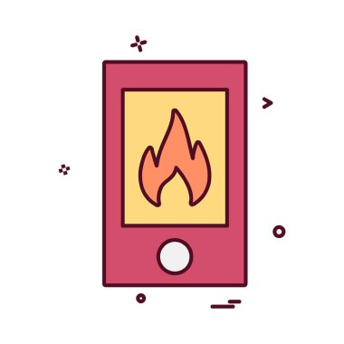 Firei con tasarım vektörü