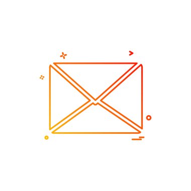 multimedya medya mektup simge vektör tasarım mesaj