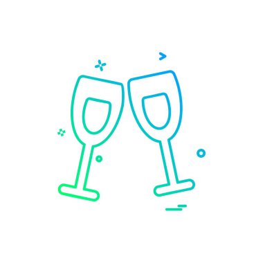 Sevgililer günü simge tasarlamak vektör