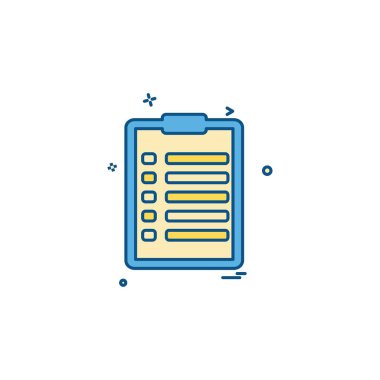 Belge simgesi tasarım vektörü 