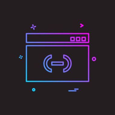 Web yerleşim simgesi tasarım vektörü