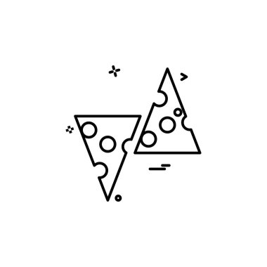 Gıda simgesi tasarım vektörü