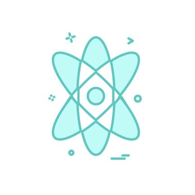 Nükleer simge tasarlamak vektör 