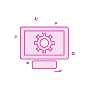 Bilgisayar simgesi tasarım vektörü