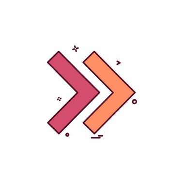 Ok simgesi tasarım vektörü