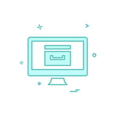 Bilgisayar simgesi tasarım vektörü