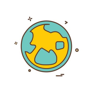 Küre simge tasarlamak vektör