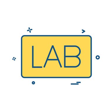 Laboratuvar Yönetim Kurulu simge vektör tasarımı