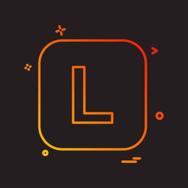 İngilizce alfabe simge tasarlamak vektör 