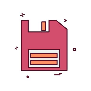 Disket simge tasarlamak vektör