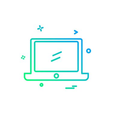 Bilgisayar simgesi tasarım vektörü