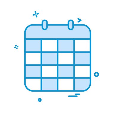 Takvim simge tasarlamak vektör 