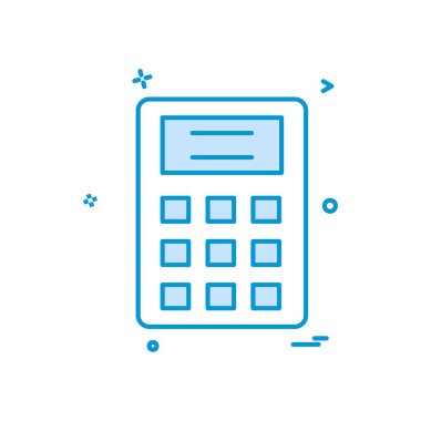 hesap makinesi simge vektör tasarım okulu