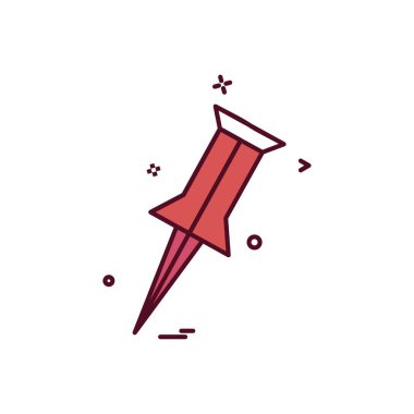 PIN konum belirleyici konuma simge vektör tasarımı