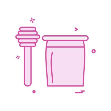 Bal simgesi tasarım vektörü