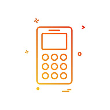 Akıllı Telefon Simgesi Tasarım Vektörü