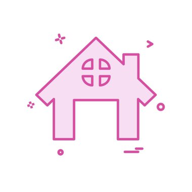 Ev simgesi tasarım vektörü