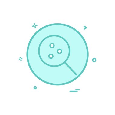 Arama laboratuarı temel simge vektör tasarımı