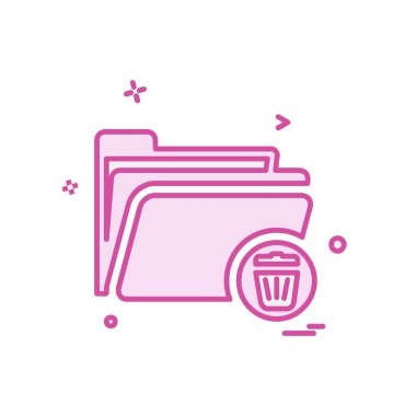 Klasör simgesi tasarım vektör illustr