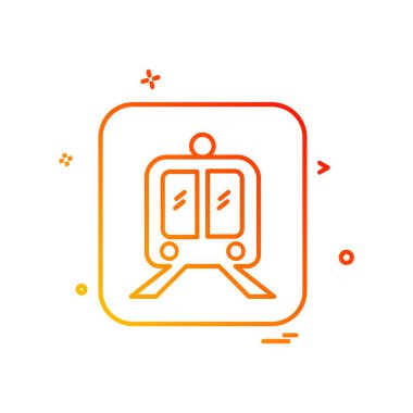 Tren simge tasarlamak vektör