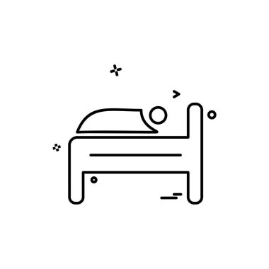 Mobilya simgesi tasarım, renkli vektör çizim