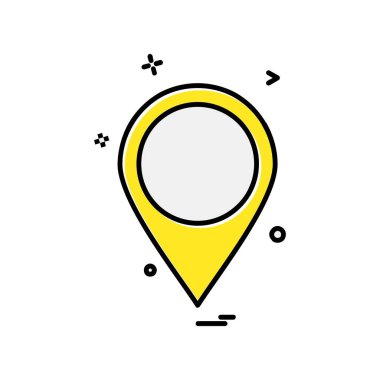 Navigasyon simgesi tasarım vektörü