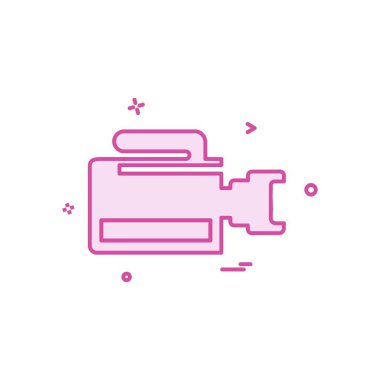 Kamera simgesi tasarım vektörü