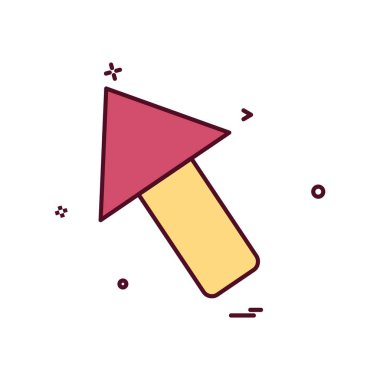 Yukarı ok simgesi tasarım vektörü