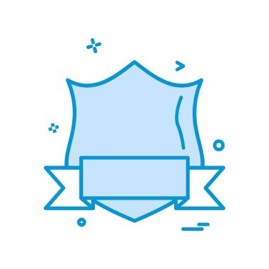 Kalkan simgesi tasarım, renkli vektör çizim