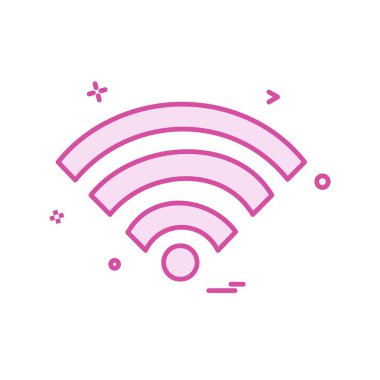 Wifi simge tasarım vektörü