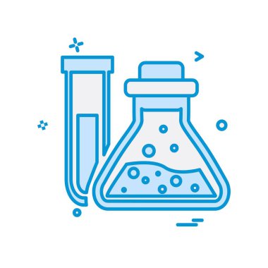 Şişesi simgesi tasarım, renkli vektör çizim