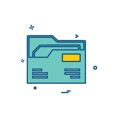 İş simgesi tasarım vektörü