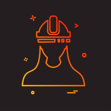 Erkek avatar simge tasarlamak vektör