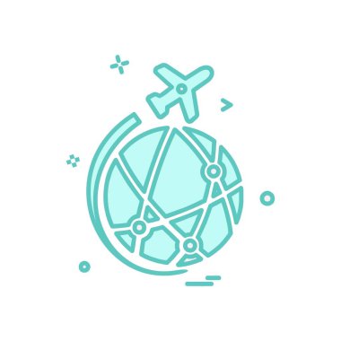 Küre simge tasarlamak vektör