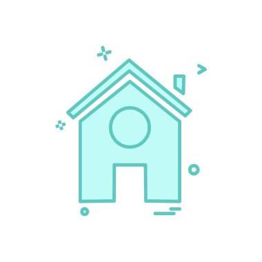 Ev simgesi tasarım vektörü