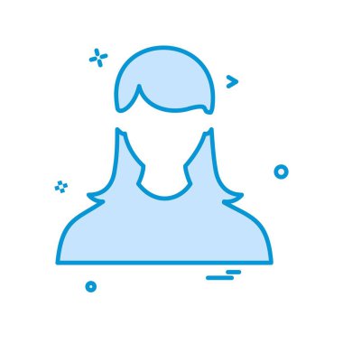 Kadın simge tasarlamak vektör