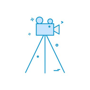 Kamera simgesi tasarım vektörü