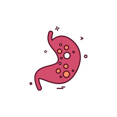 Karaciğer simgesi tasarım vektörü