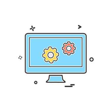 Web sitesi düzenleme simgesi tasarım vektörü