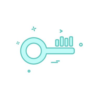 Anahtar simge tasarlamak vektör