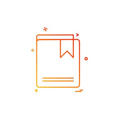 defter simge tasarlamak vektör