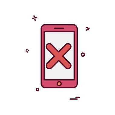 Mobil simge tasarım vektörü