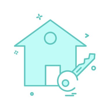 Ev simgesi tasarım vektörü 